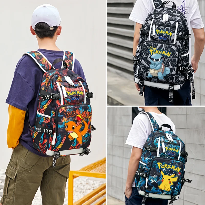 large-capacity-travel-backpack-usb-charging-laptop-bag-poke-mon-lightweight-schoolbag-stationery-storage-bag-back-to-school-gift