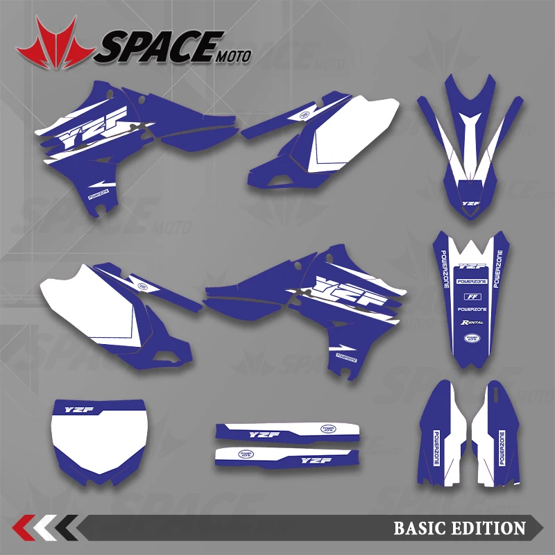 

SPACE MOTO Graphics Background Decals Stickers Motorcycle For YAMAHA 10-13YZF450