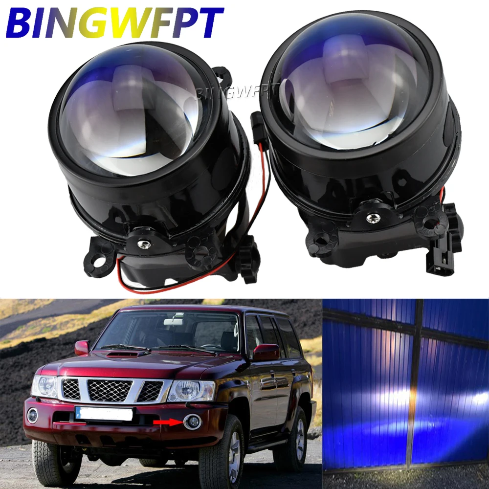 

High Quality H11 LED 12V DRL Fog Lamp Lens Assembly for Nissan Safari Patrol Y61 Facelift 2005-2010 LED Daytime Running Light