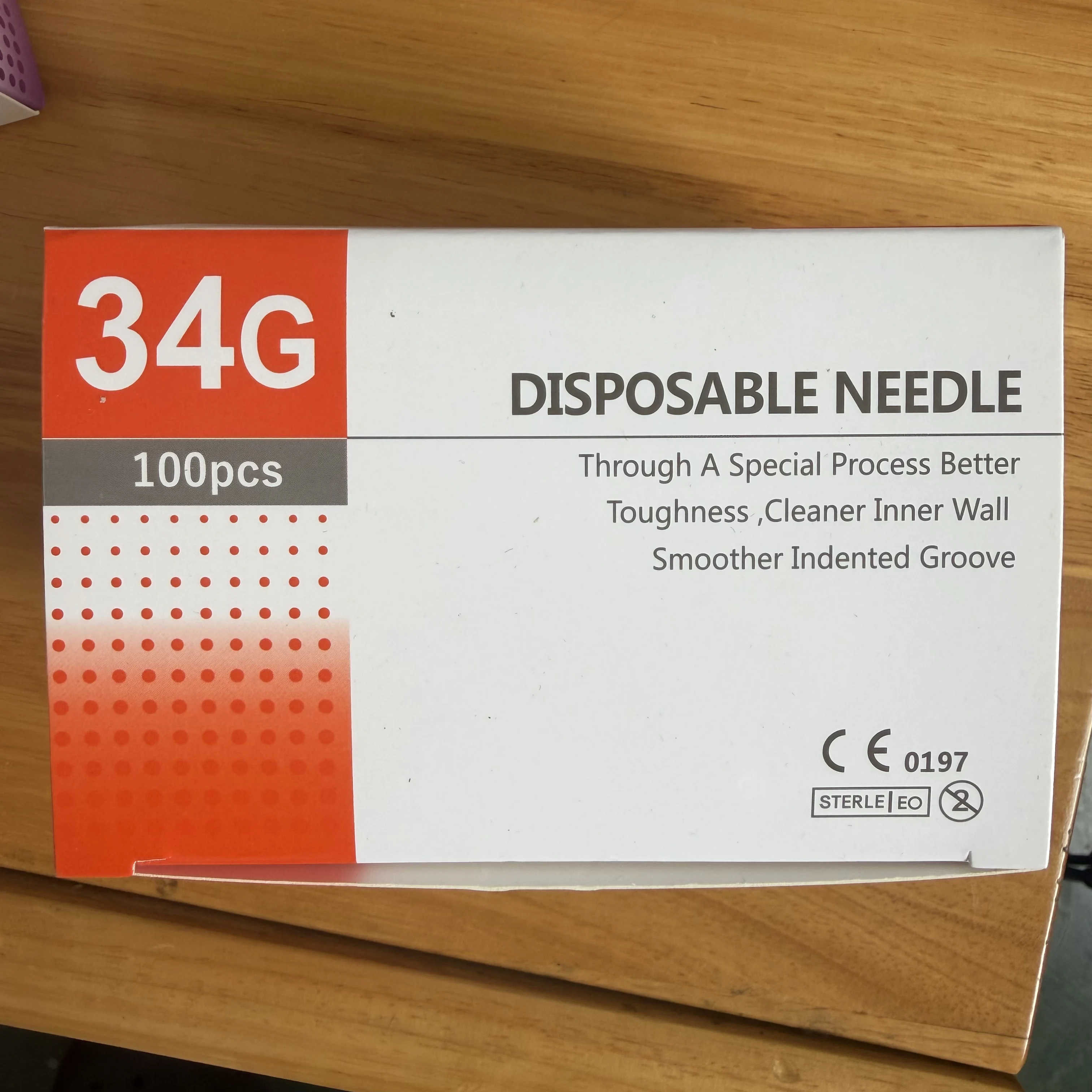 100 Stück 25G, 27G, 29G, 30G, 31G, 32G, 33G, 34G Schmerzfreie Ultrafeine Veterinär- und Tierpflegennadeln Einweg-Injektionsnadeln