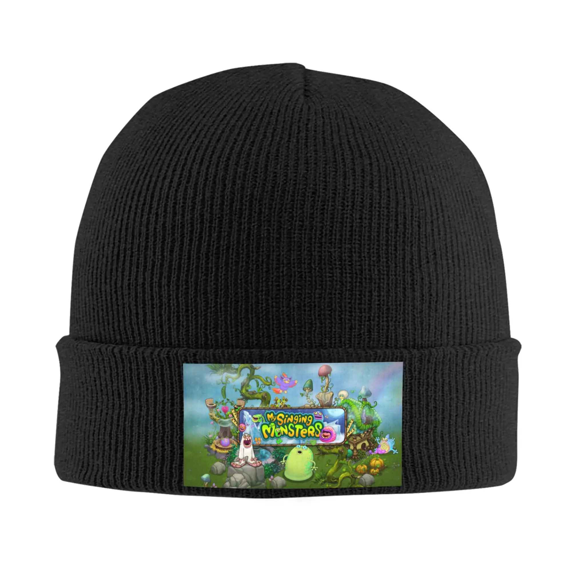 My Singing Monsters Skullies Beanies Caps Unisex Winter Warm Knitting Hat Women Men Cool Adult  Bonnet Hats Outdoor Ski Cap