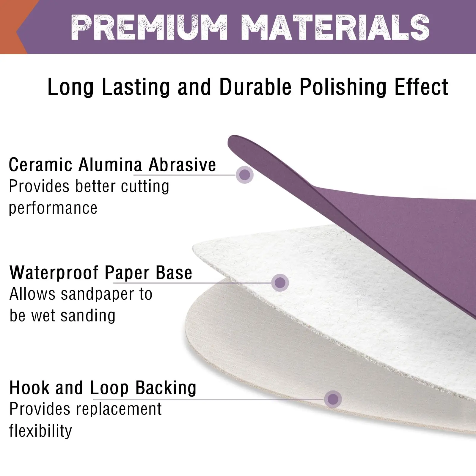 72 قطعة مجموعة ورق الصنفرة الرطب والجاف الأرجواني 3 بوصة 72 قطعة حصى متنوعة 320-2000 أكسيد الألومنيوم للخشب المعدني الرطب الجاف البولندية والدوارة #1