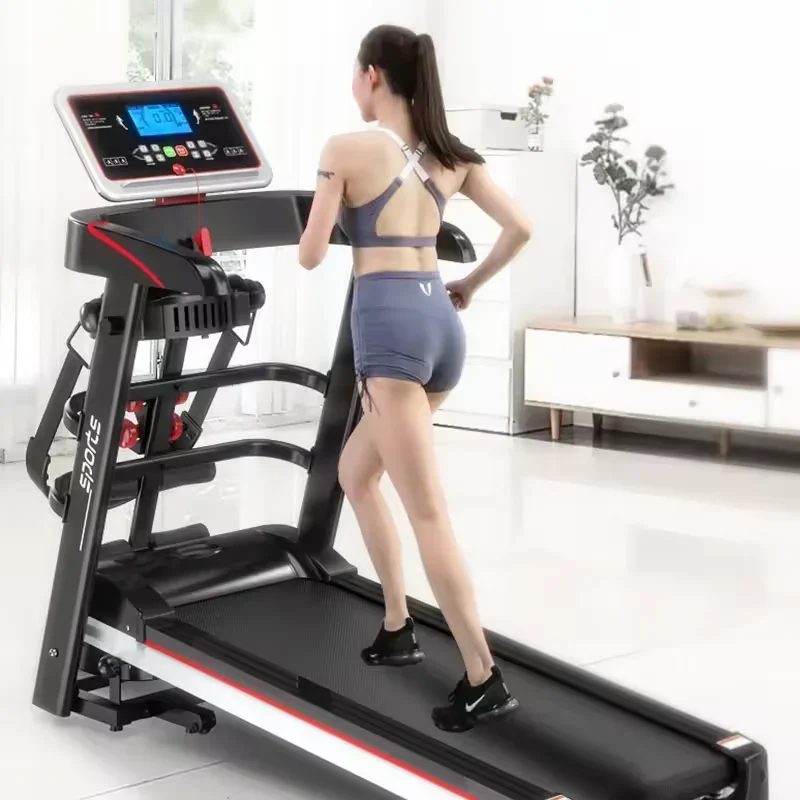 Treadmill With Massage Machine Folding Treadmill Motorized Electric Treadmill With Home Fitness