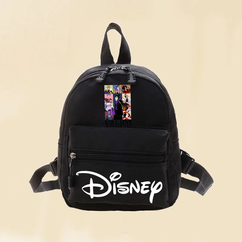 Disney Villain Women\'s Mini Backpack Fashion Solid Color Cartoon Small Simple Casual Traveling  Female\'s Schoolbag Backpacks