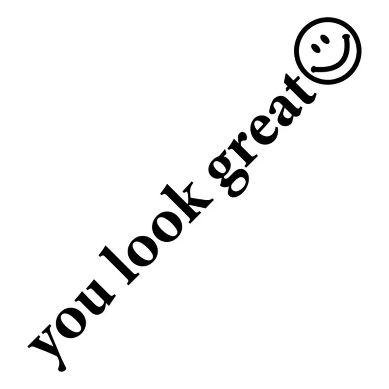 Car Sticker You Look Great Lovely Cool Car Door Body Waterproof Driving Safety Accessories Car MirrorCar Mirror Decals - Image 5