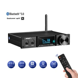 AIYIMA D05 5.0 Bluetooth Sound Verstärker 120W×2 HIFI 2,1 Kanal Digitale Leistungsverstärker Subwoofer Verstärker USB DAC OLED Fernbedienung APTX