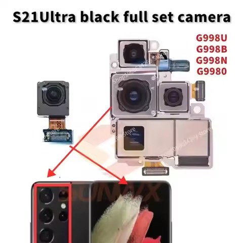 Rear Front Camera For Samsung Galaxy S21 Ultra 5G S21ultra G998 G998B G998U Main Telephoto Selfie Back Camera Module