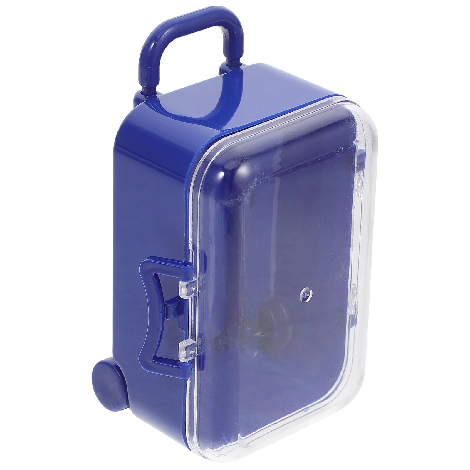 

12Pcs Mini Suitcase Candy Box Packaging Dark Blue Small Rolling Favor Boxes Wedding Birthday Candy Holder