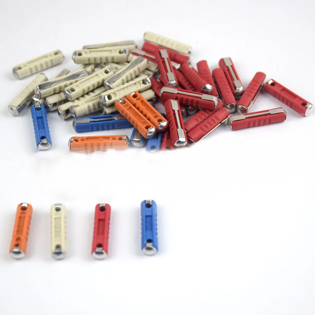 

50pcs Car Fuse Set Environmental Protective Auto Fuse For Vehicle Truck Suv Boat Camper Waterproof Dustproof