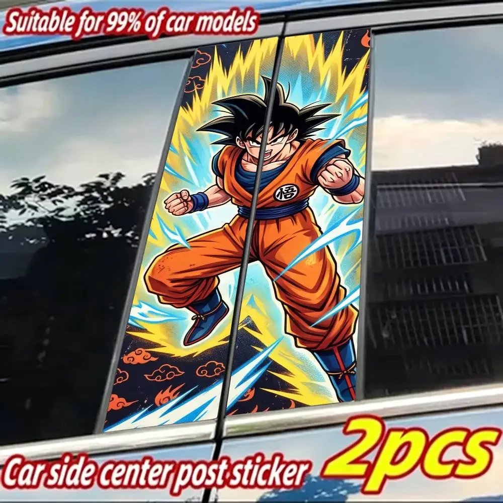 DRAGON BALL GOKU Car Sticker Auto B-pillar Car Center Column Decor Cover Scratches Waterproof Sunscreen Vinyl Decals Accessories