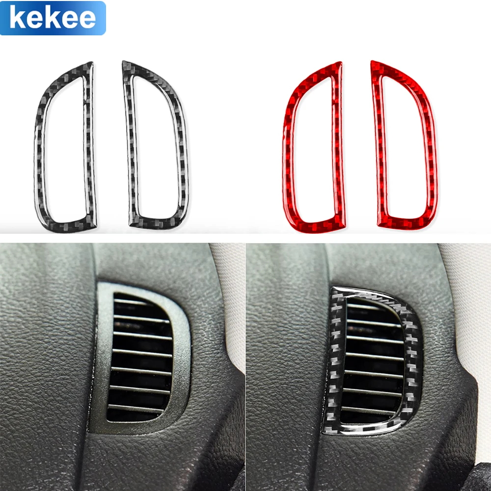 

For Dodge Journey 2011 2012 2013 2014 2015 2016 2017 Dashboard Demisting Vent Real Carbon Fiber Sticker Car Interior Accessories