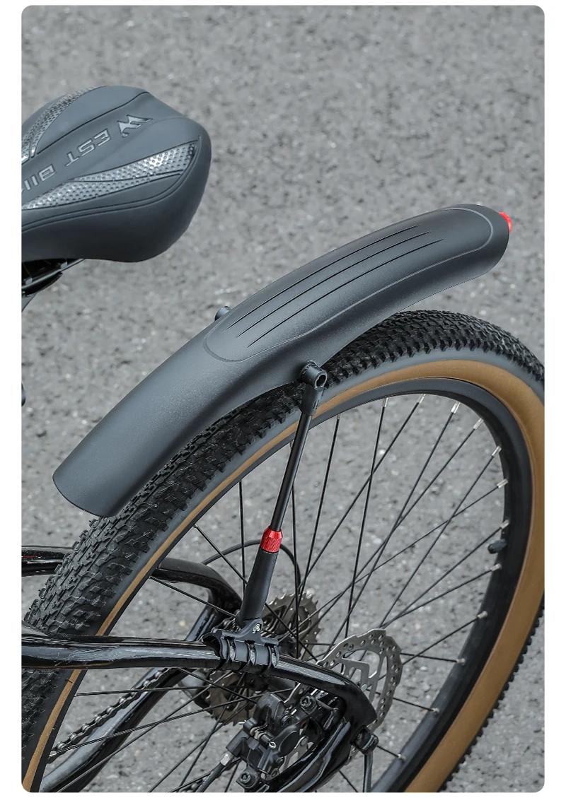WEST BIKING Fahrrad-Schutzblech-Set für vorne/hinten mit Schnellverschluss und Rücklicht für 26-29 Zoll Mountainbike-Zubehör – Detail 16