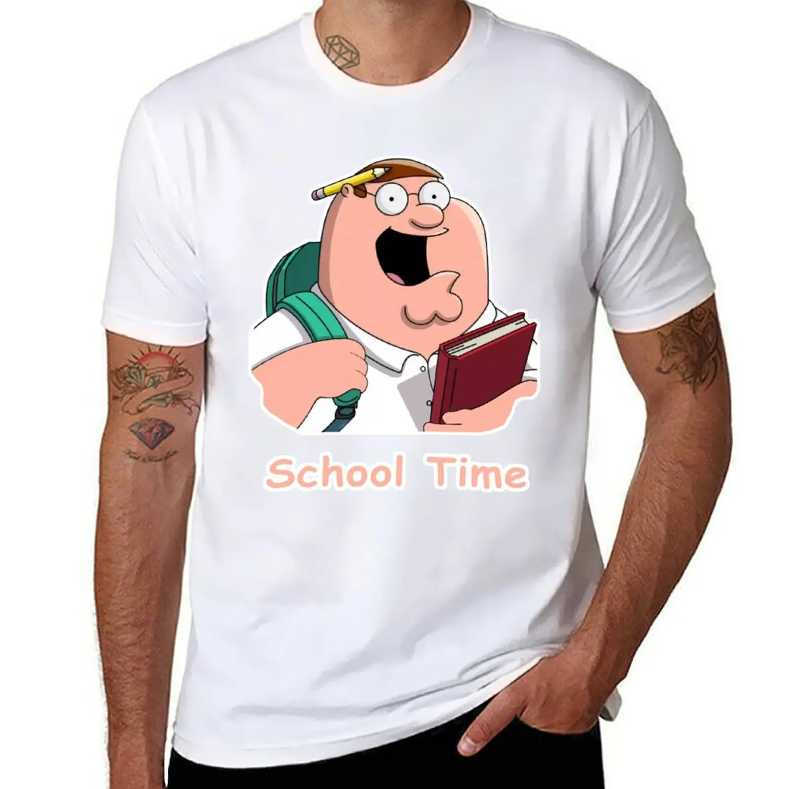

Peter Griffin School Time T-Shirt printed t shirts for man t shirt for man T-Shirt