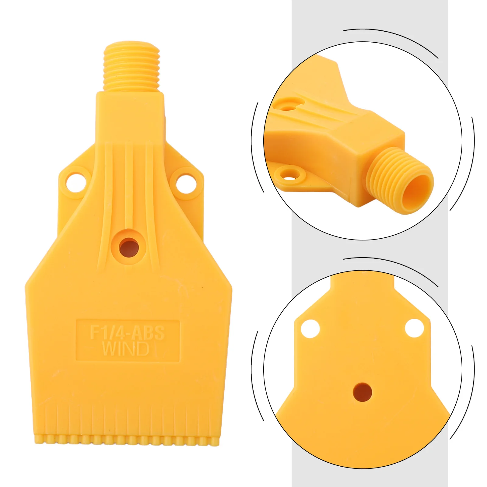 Yellow Air Spray Nozzle Air Blower Nozzle Cooling Applications Drying Applications Flat Fan Distribution For Dry Plastic Bags