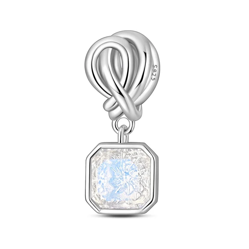 

925 Sterling Silver Sweet Little Sugar Cube Charms Beads For Women Fit Original Bracelet DIY Birthday Party Jewelry Gifts