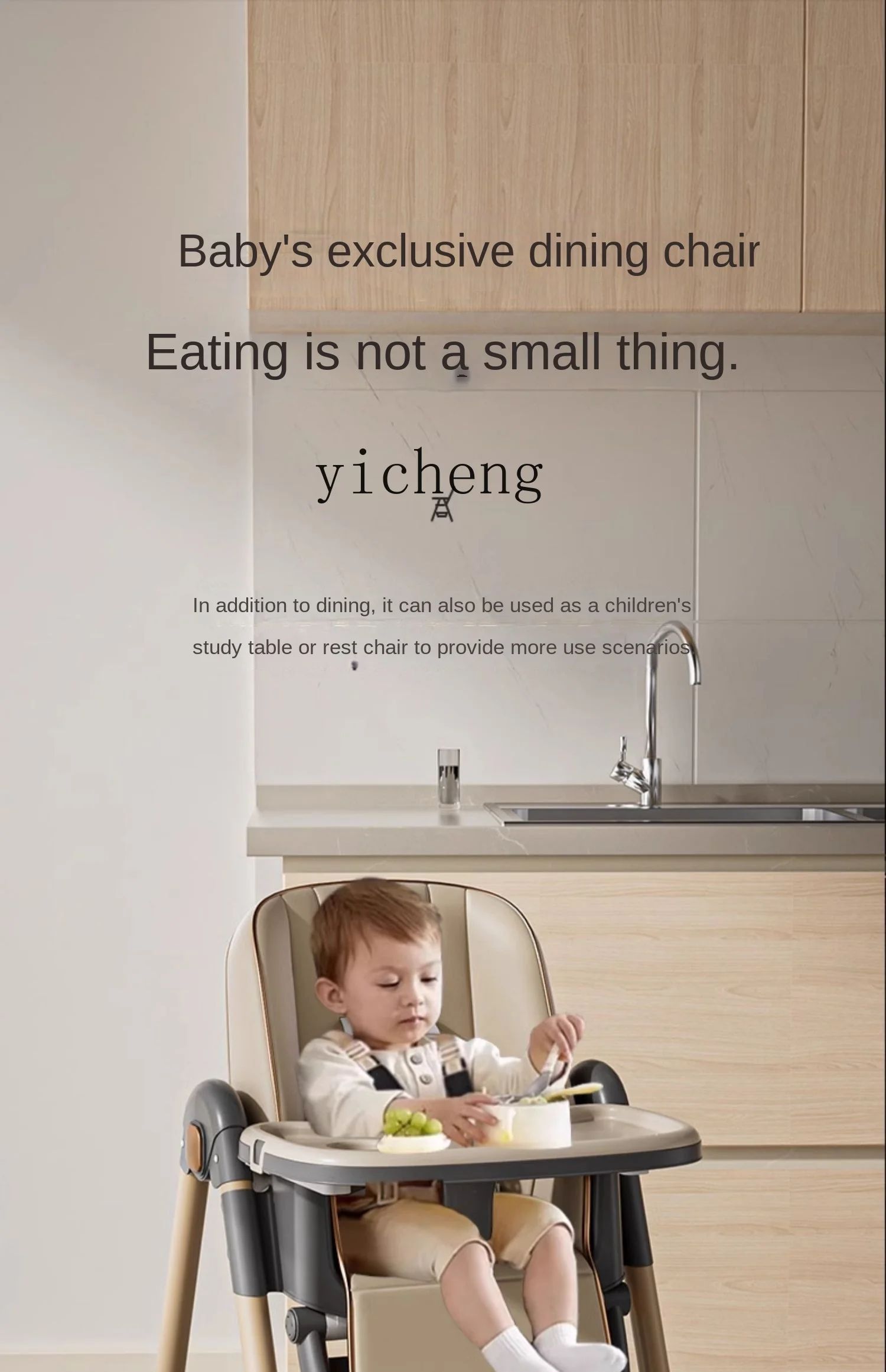 Tqh Baby Dining Chair Baby Home Children Eating Dining-Table Chair Sitting Lying Portable Multifunctional