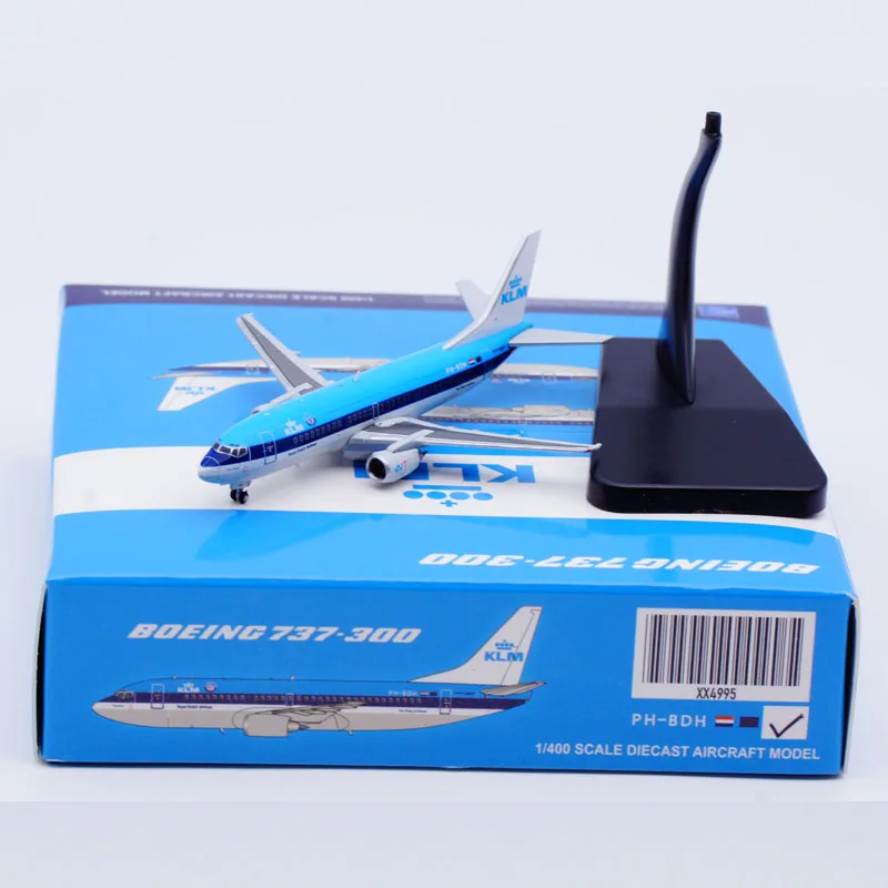 XX4995 Alloy Collectible Plane Gift JC Wings 1:400 Royal Dutch Airlines KLM Boeing B737-300 Diecast Aircraft Jet Model PH-BDH