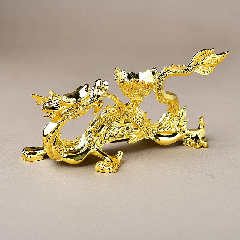 Dragon Year Golden Dragon Decoration Dragon Back Decoration Silver Dragon Crafts Home Decoration Crystal Ball Base Display Brack