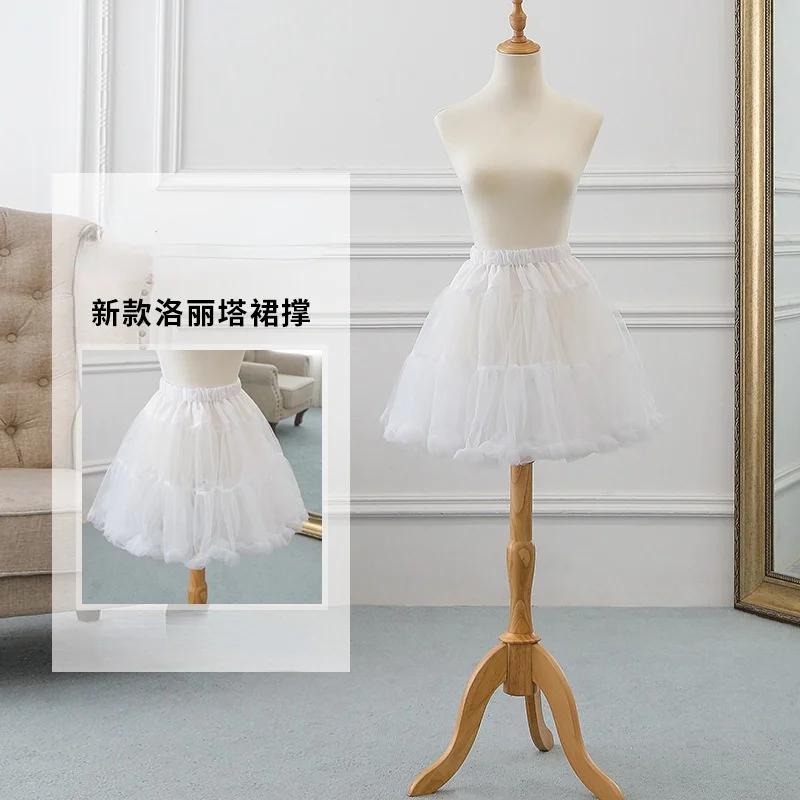 Lông Tơ Ngắn Lưới Crinoline Hàng Ngày Hỗ Trợ Váy Pettiskirt Áo Cưới Chính Thức Đầm Nhộn Nhịp Crinoline Gauzy Váy Hỗ Trợ