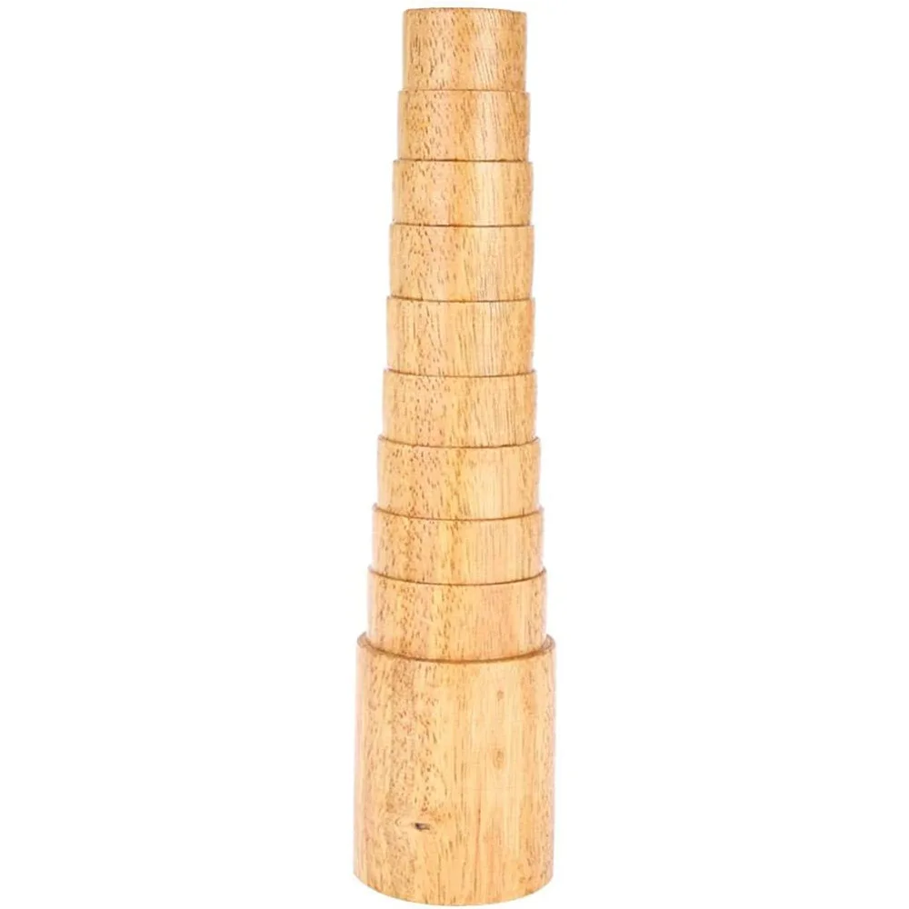NIUPIKA Wooden Step Bracelet Sizer Measuring Mandrel Shaping Bracelet Jewelry Adjustment Making Tool & Wood