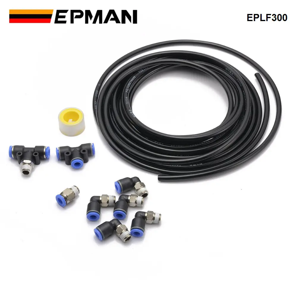 EPMAN Universal Push Lock Vacuum Fitting Kit Turbo Wastegate & Solenoid For Turbocharged Vehicle EPLF300