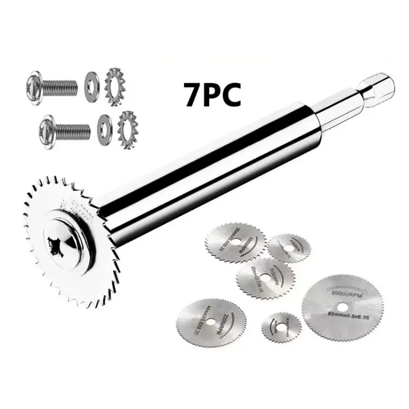 Hex Shank Extension Rod, PVC Pipe Cutting Locator, High Speed Steel Cutting Disc Set
