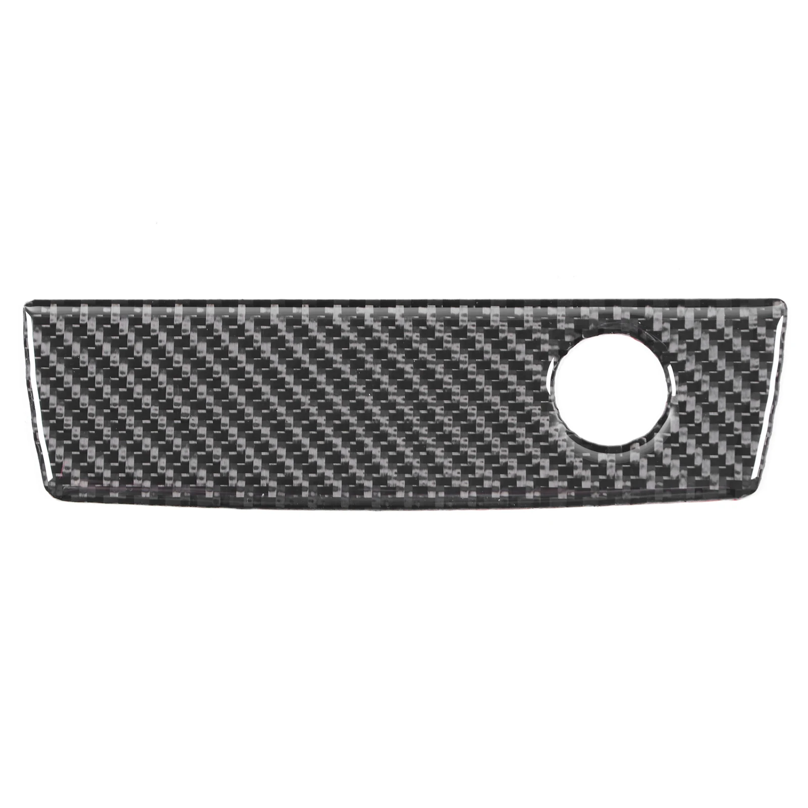 Copilot Storage Box Decor Co‑ Glove Storage Box Handle Cover Carbon Fiber Trim Fit for   2008‑2014 LHD