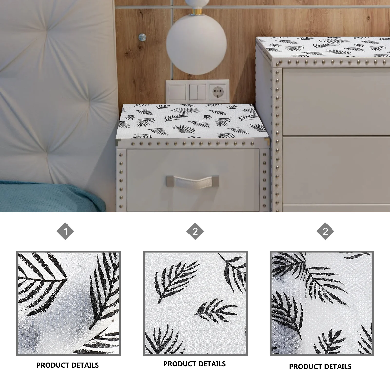 1 pc Anti-Slip Moisture-Proof Pad Eva Printed For Refrigerator Kitchen Waterproof Table Protector Household Coaster Multipurpose