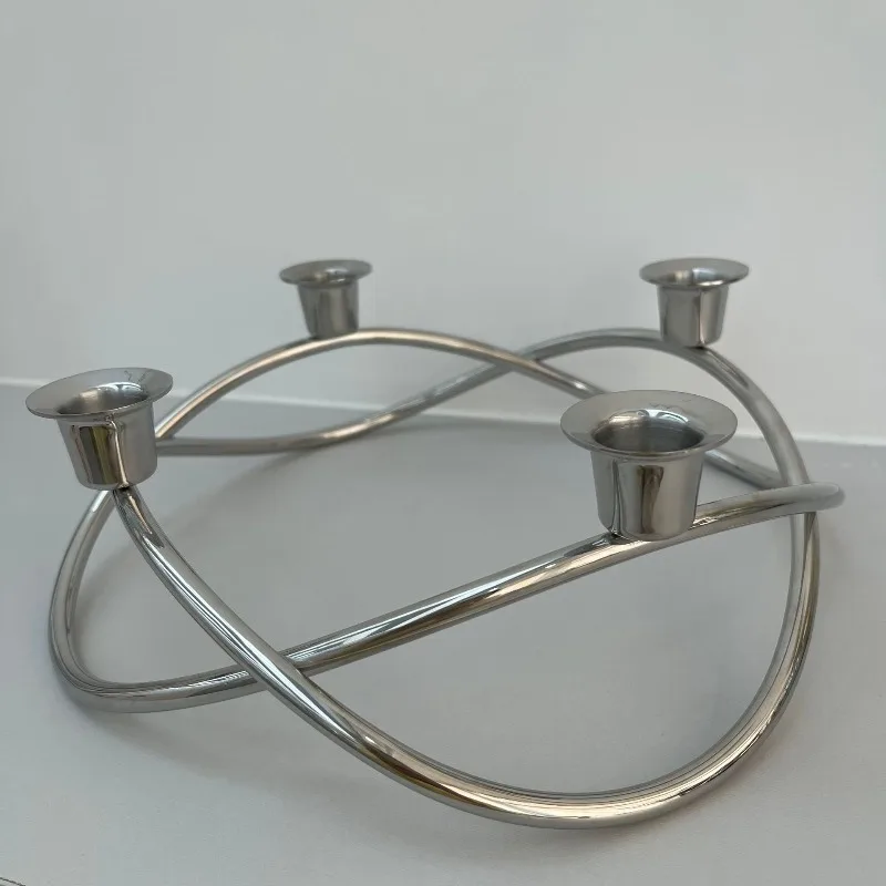 European display stand decorative stand household decoration micro landscape wrought iron candle holder utensils European