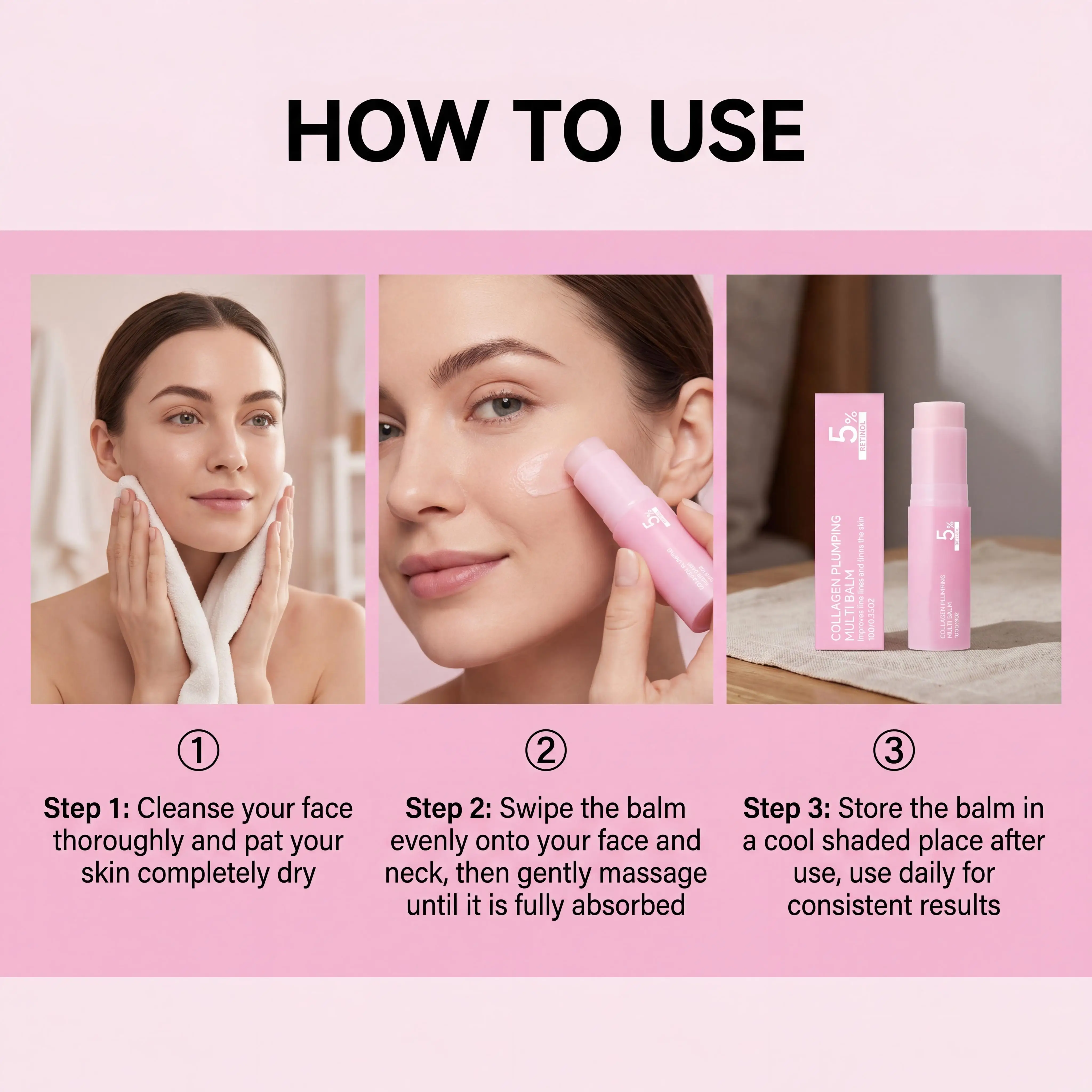 5% Retinol Kollagen Plumping Multi-Balm All-in-One Feuchtigkeitspflege für Langanhaltende Strahlkraft, Verbesserte Hautelastizität und Anti-Falten-Effekt – Detail 12