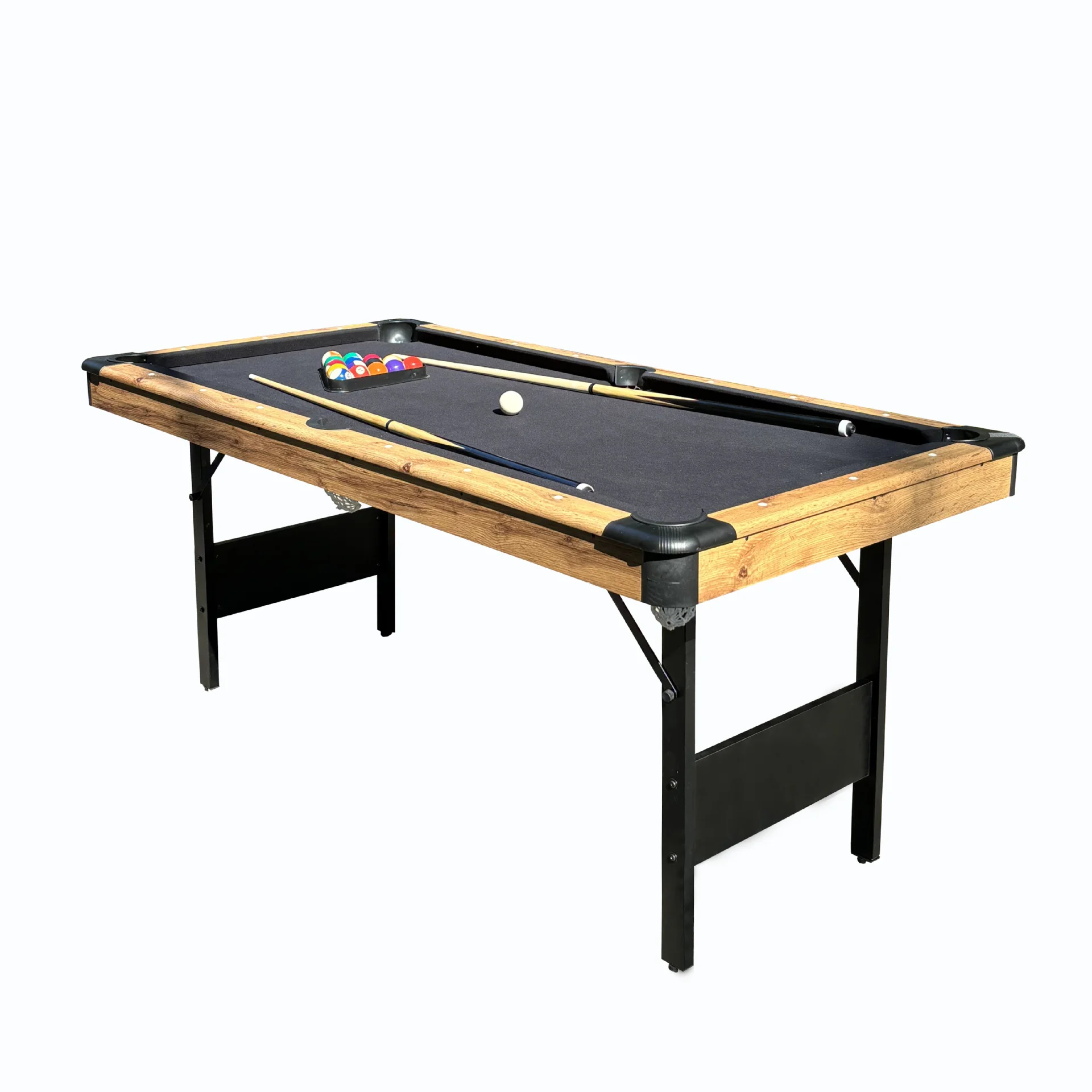 Wholesale 6FT Billiard Folding Leg Pool Table Convenient Saving Space No Assembly Billiards Table For Sale