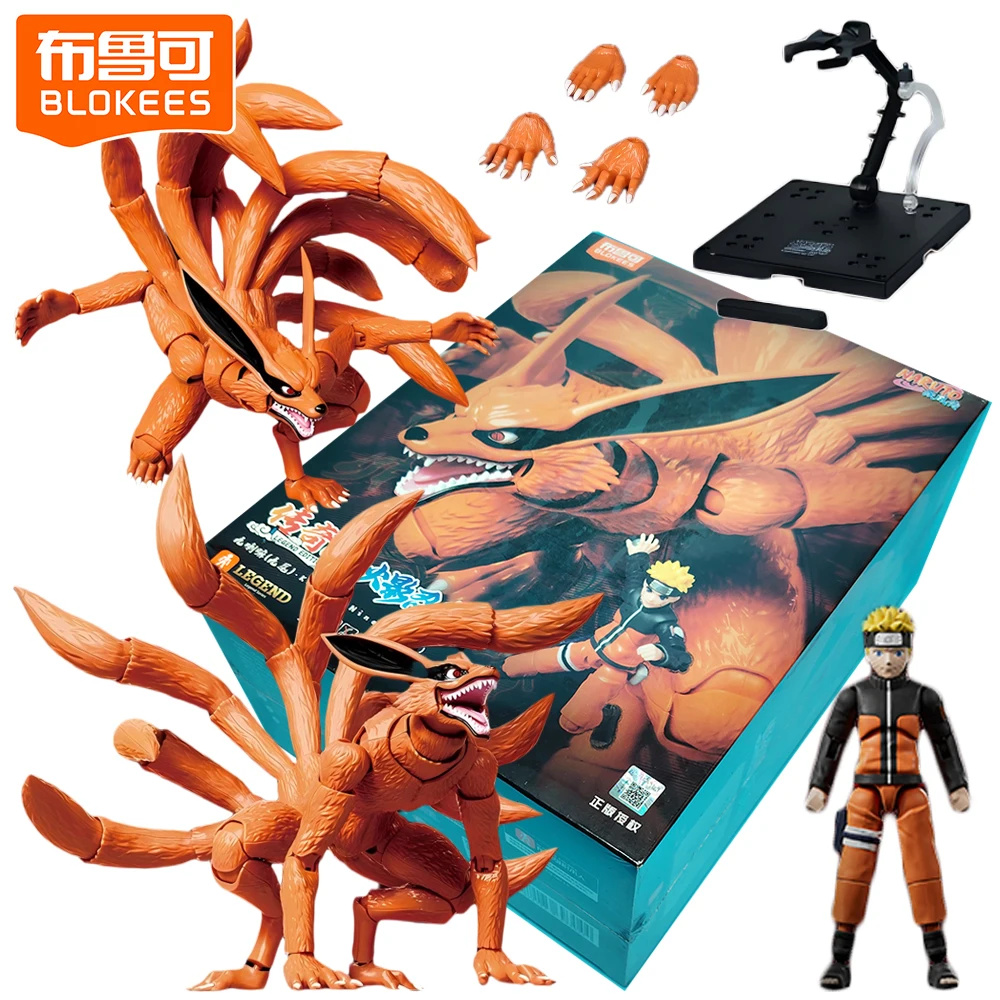 

New Genuine BLOKEES Naruto Legend Edition Action Figures Kurama Nine Tail Toys Assemble Model Birthday Gifts for Enthusiasts