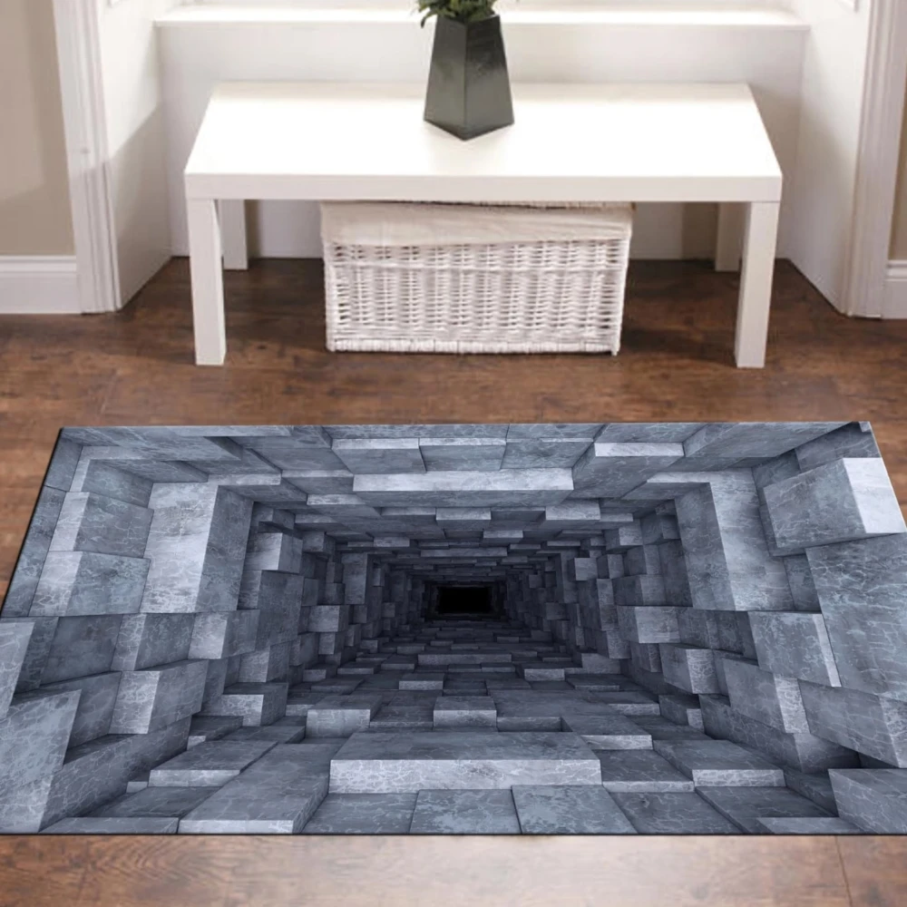 3D Optical Illusion Vortex Rug 2