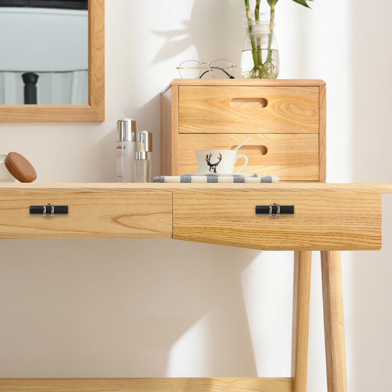 

10pcs Cabinet Pulls Zinc Alloy T-Bar Drawer Handles Style For Kitchen Bathroom Wardrobe Furniture Replacement