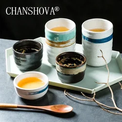 CHANSHOVA-Porcelain Coffee Cups, Ceramic Teacup, Traditional Chinese Style, Personality Brief, 200ml, 300ml, H307