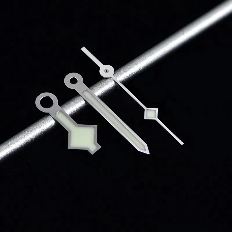 Snowflake Watch Hands For Seiko NH35A NH36A Automatic Movement Modified SKX007 SBDX007 SPR777 Luminous Polished Watch Needle