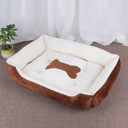 Caldo Bone Pet Cani Bed Lavabile Casa del Gatto del Cucciolo di Cotone Canile Zerbino Nido Morbido Cestini di Prodotti per animali domestici Del