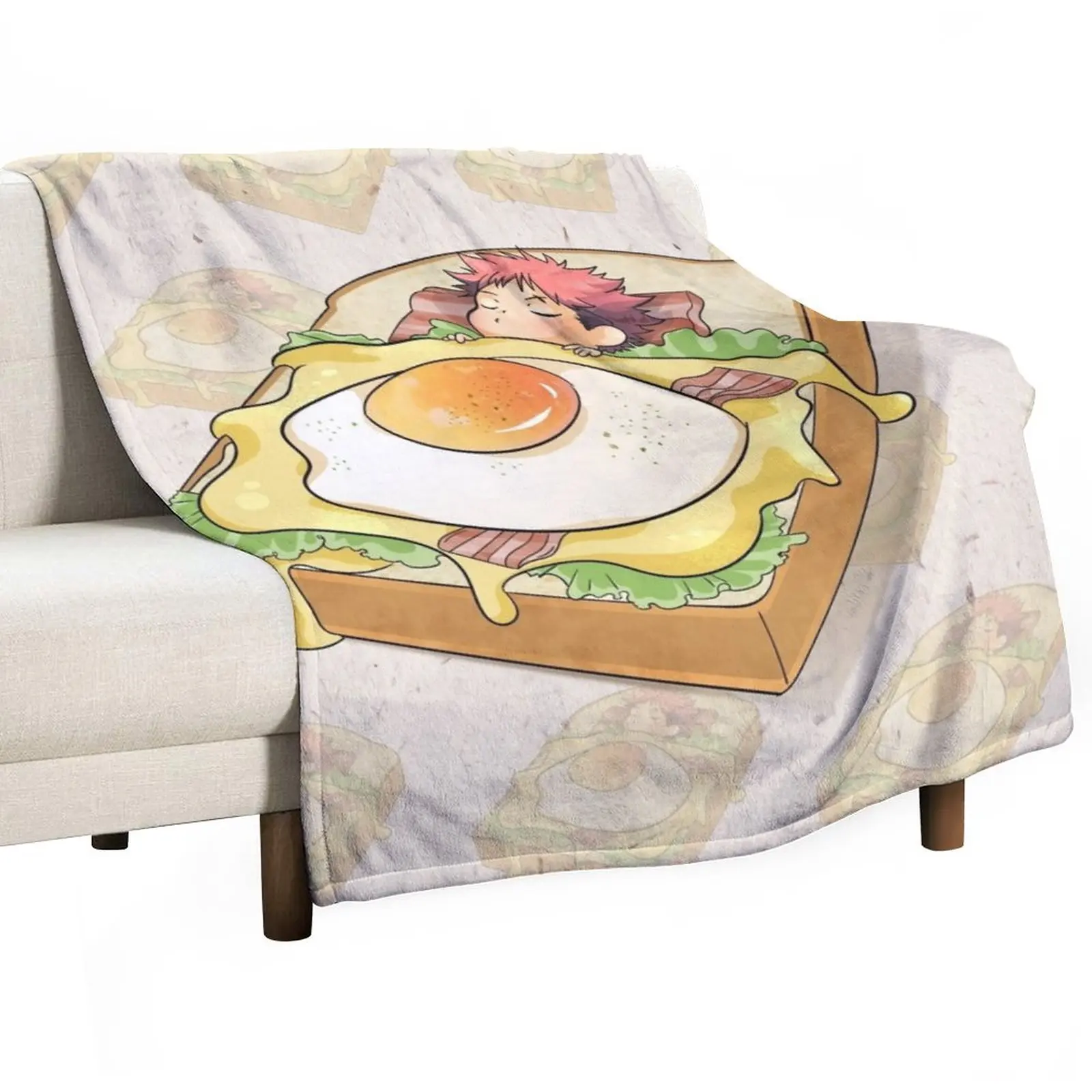 

Yukihira Throw Blanket Flannels Comforter Blankets