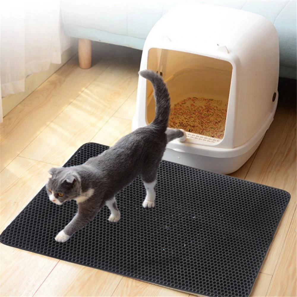 

Double Layer Waterproof Pet Cat Litter Mat EVA Non-slip Cat Pad House Clean Pad For Pet Cat Accessories