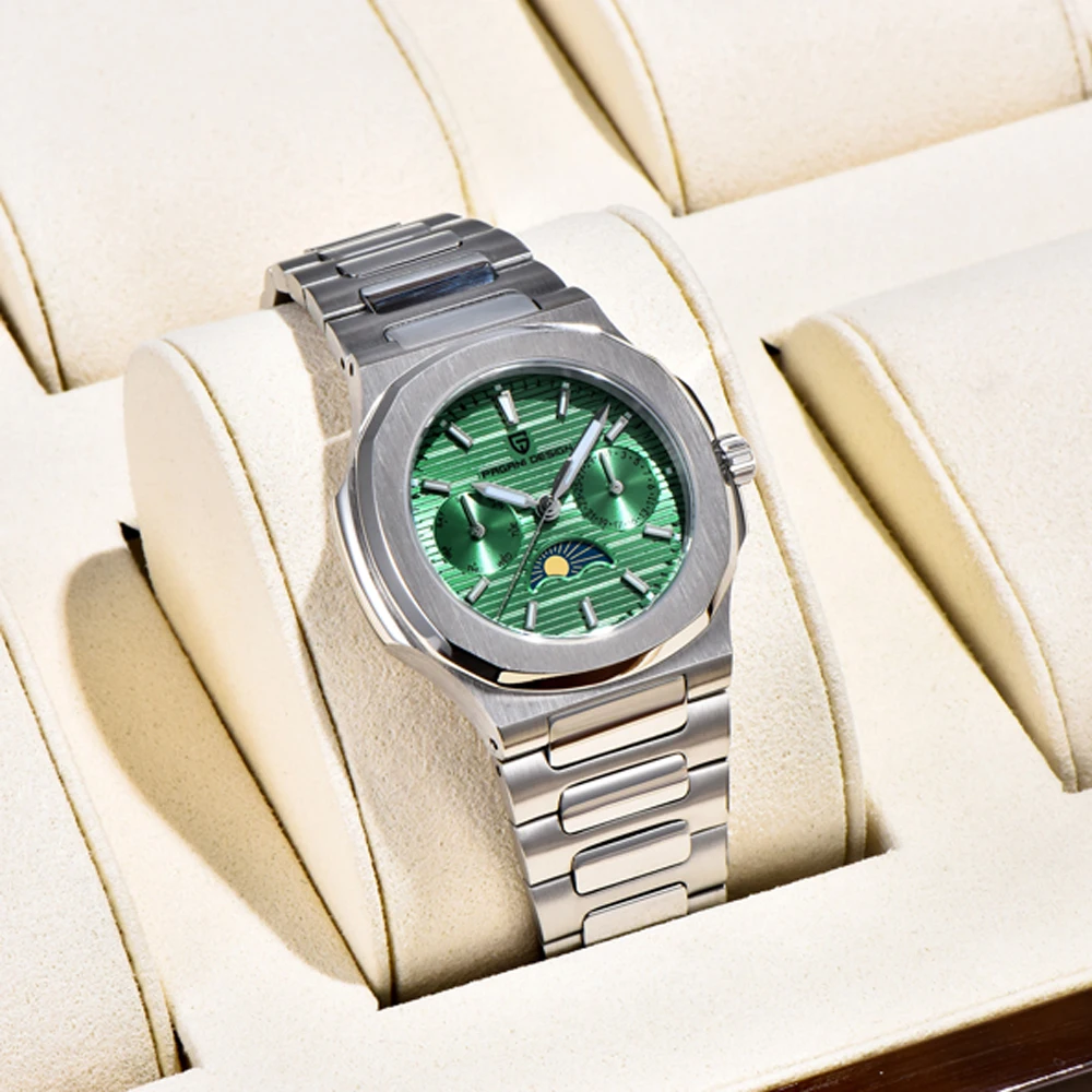 PAGANI DESIGN montres basses de luxe femmes montre à Quartz pour femmes verre saphir lumineux en acier inoxydable chronographe étanche