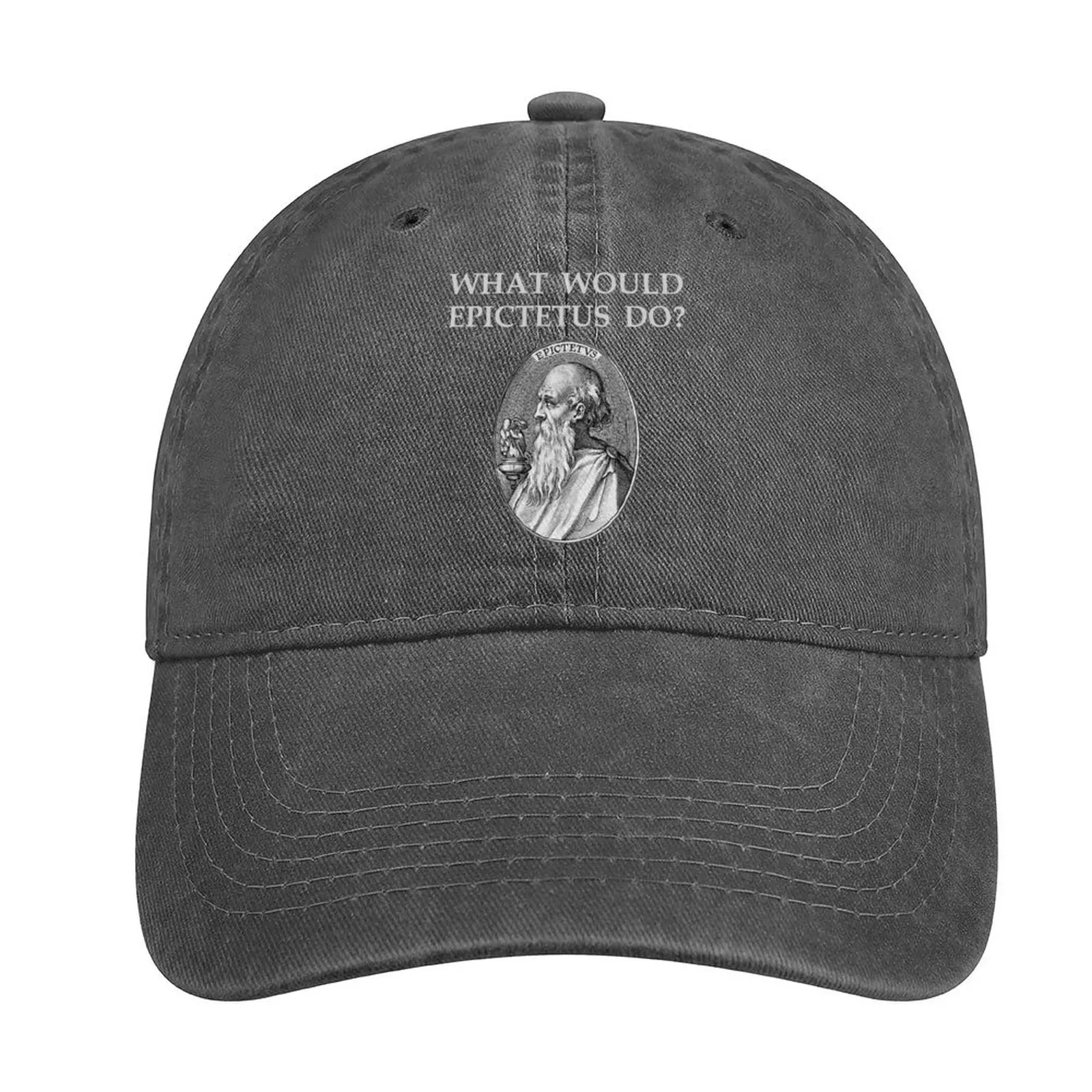 

Epictetus Stoic Philosopher Stoicism Quote WHAT WOULD EPICTETUS DO Stoa Philosophy Cowboy Hat Beach Men Cap Women'S