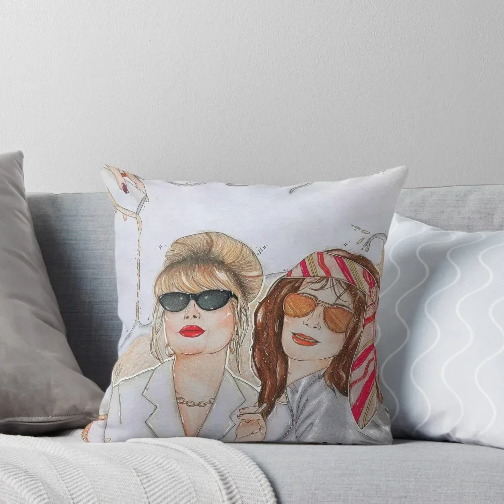 Ab Fab - Original Pencil Artwork Throw Pillow luxury throw pillow covers home decor items pillow