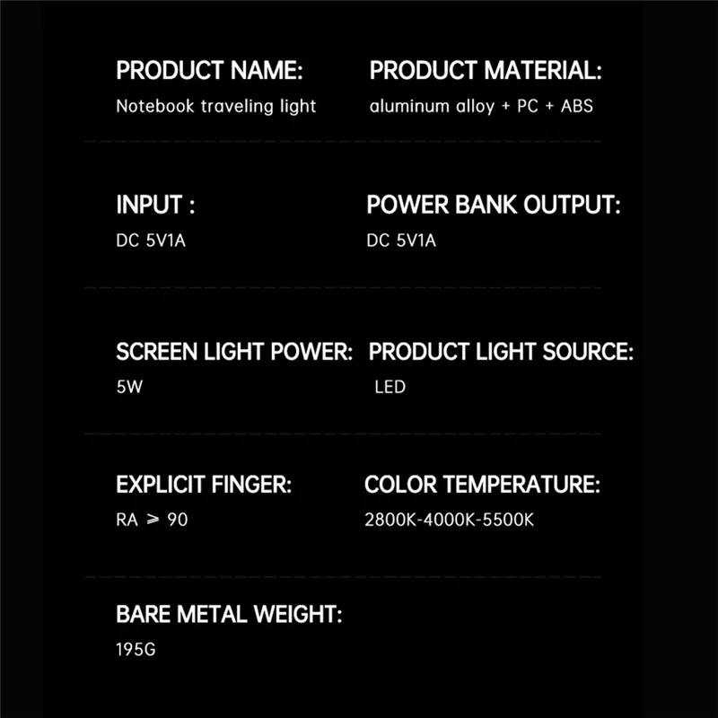 Lampada AF90-LED Barra per schermo Display Lampada a sospensione Protezione per gli occhi PC Monitor per computer Barra luminosa Lampada per schermo da lettura dimmerabile
