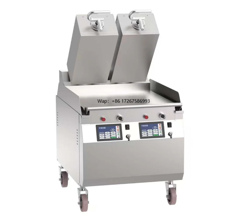 Automatic Clamshell Burger Grill Programmable Electric Two Sided Cooking Griddle Fast Heating Machine for Mcdonalds Kitchen
