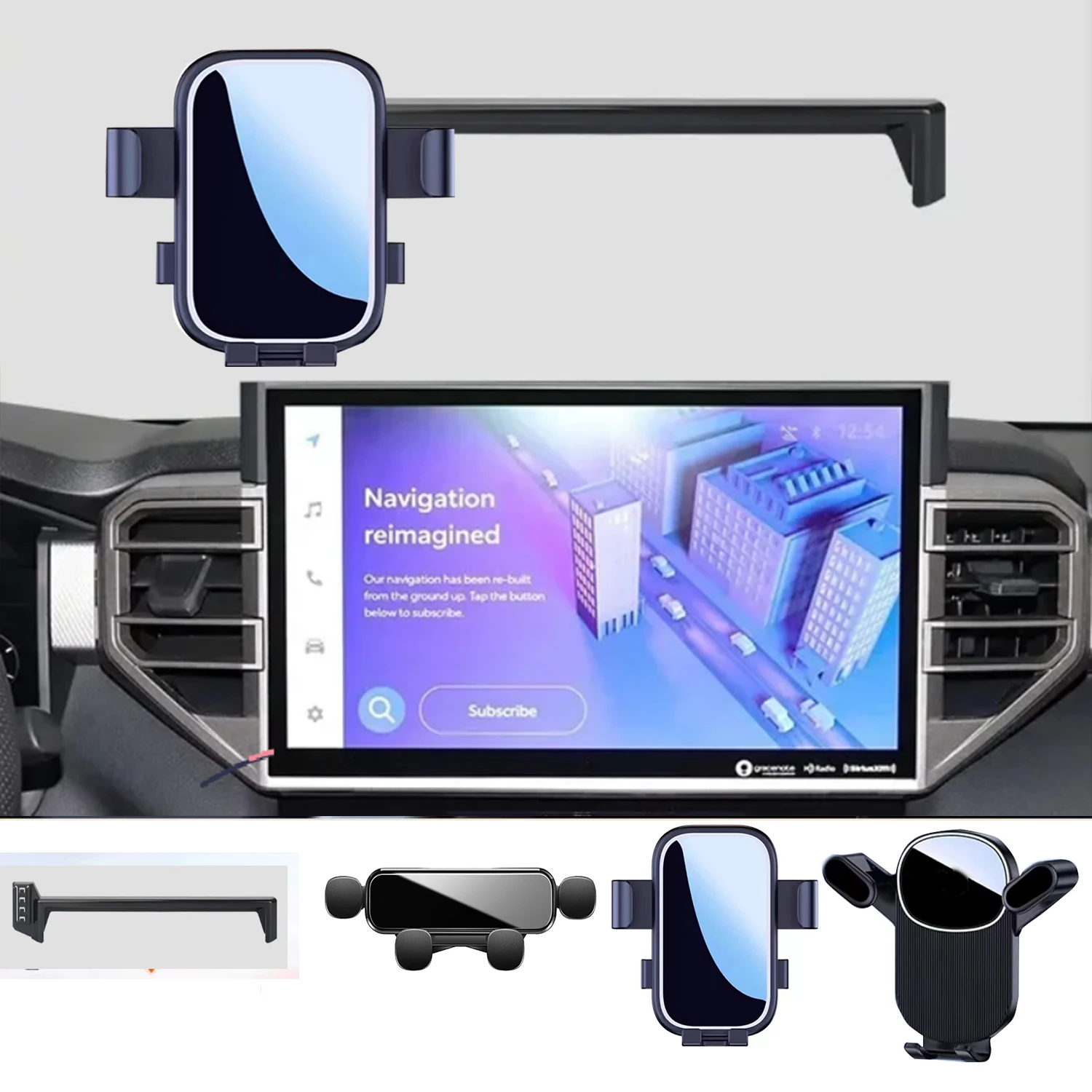 Car Phone Holder FOR Toyota Sequoia/Tundra 2024 Car Styling Bracket 14INCH GPS Stand Rotatable Support Mobile Accessories