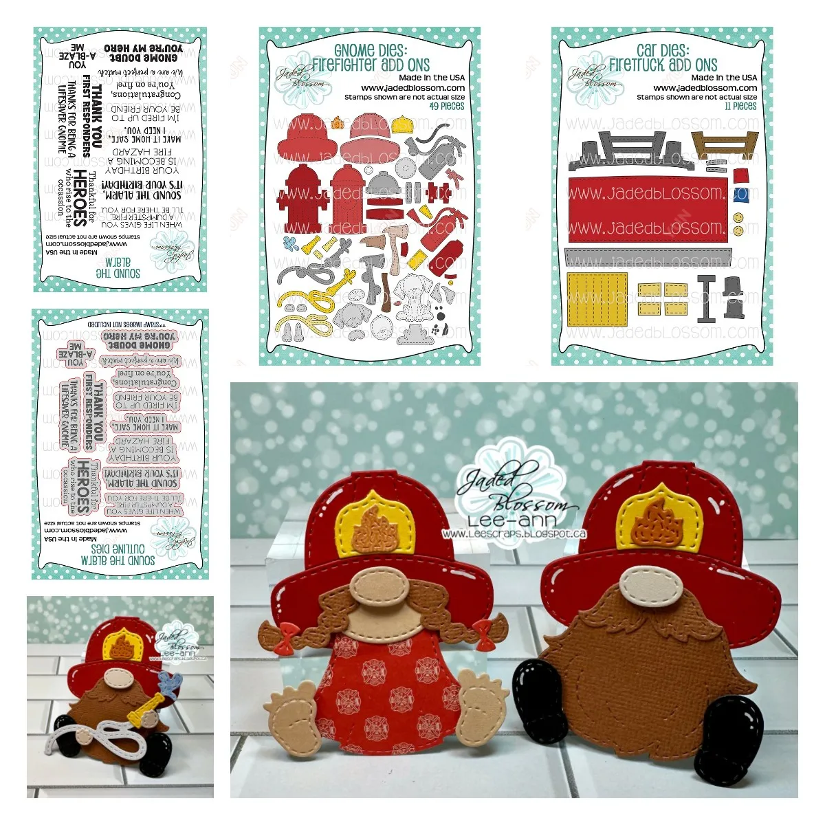 

Car Gnome Dies Firetruck Add on Sound the Alarm Metal Cutting Dies Stamps Scrapbook Decoration Embossing Greeting Card Handmade