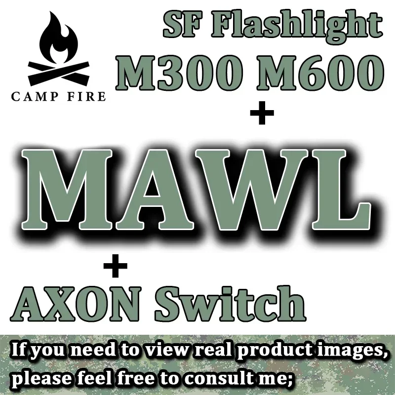 

MAWL - C1+ Metal Black, Sandy Surefir M300 M600 Flashlight AXON Dual Control Tail Switch With Storage Box Suit Toy Lamp