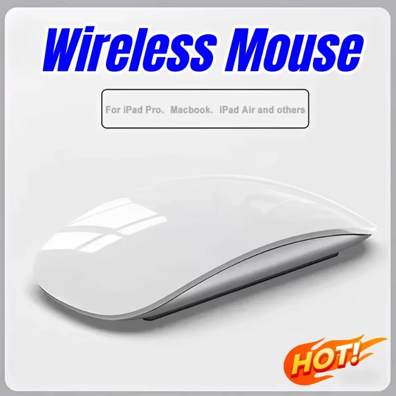 Upgrade Wireless Bluetooth Magic Computer Mouse Rechargeable Touch Slim Ergonomic Dual-Mode Silent PC Mice For Apple Macbook Air