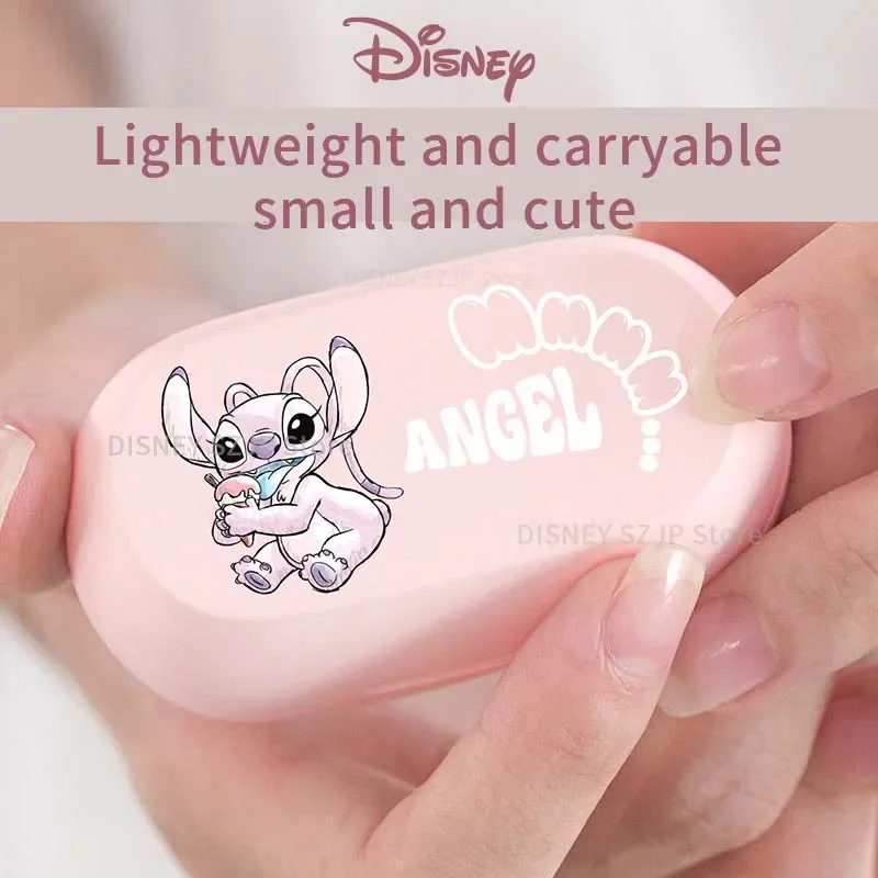 Disney-CAN o & Stitch Angel Earbuds, D29 Wireless Bluetooth 5.3 Earphones, HiFi Stereo HD Call Médiateur set, Smart Touch, Long Endurance