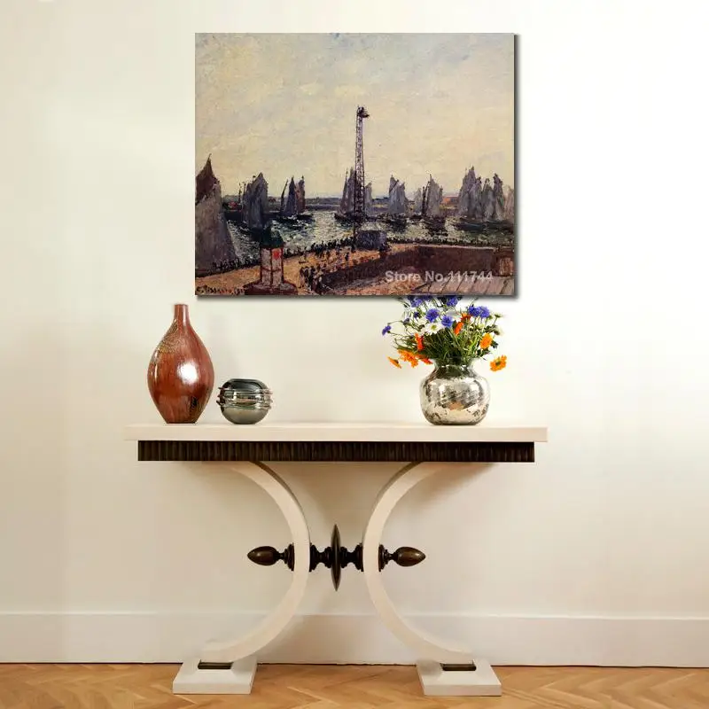 Buy A Painting The Inner Port and Pilots Jetty Havre Camille Pissarro Home Decor High Quality Hand Painted